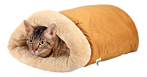 Self Warming Cat Cave Bed w/  4-Way Cat Hideaways