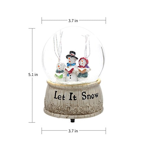 100mm Musical Snow Glitter Water Globe Christmas Decoration