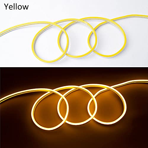 Neon LED Strip Light 16.4ft/5m 12V DC 600 LEDs Waterproof Flexible