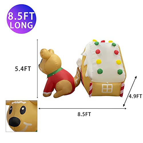 8.5ft Christmas Inflatables Decoration w/ Built-in LEDs