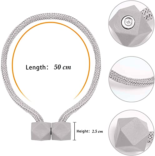 Magnetic Curtain Tiebacks- 2 pcs Beige European Style