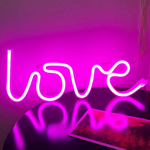 Love Neon Sign USB or Battery Powered Night Light