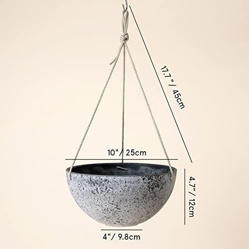 Hanging Planter Flower Plant Pots - 10 Inch-Set of 2