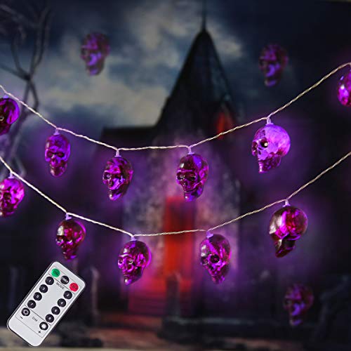 Halloween Skull  String Lights, Battery Operated 8 Mode