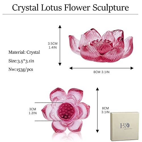 Crystal Flower Glass Art  Home Decoration