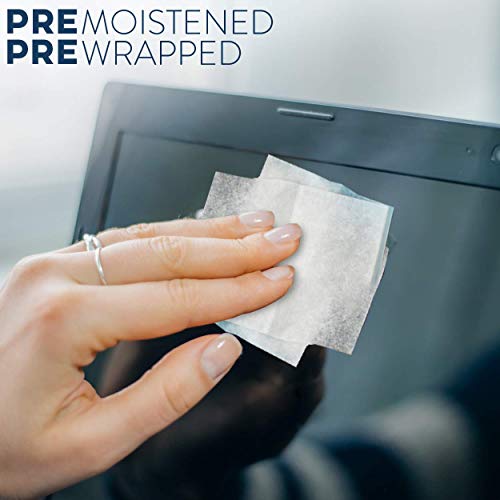 210 Pre-Moistened & Individually Wrapped Lens Cleaning Wipes for Eyeglasses, Tablets, Camera Lenses, Screens, Keyboards