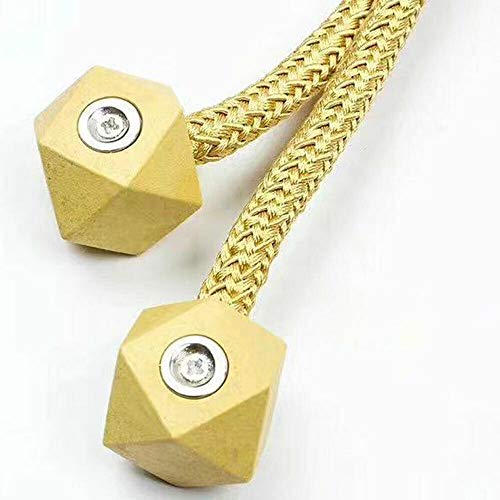 Magnetic Curtain Tiebacks- 2 pcs Beige European Style