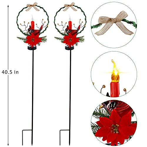 2 Sets Solar Christmas Yard Decorations