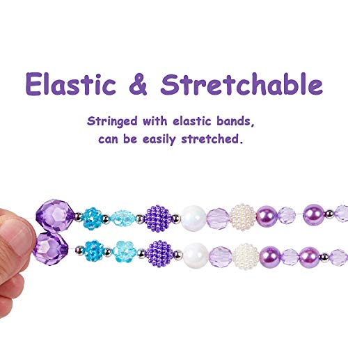 3 Sets Girl Princess Necklace & Bracelet