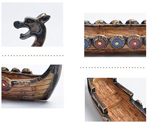 Traditional Chinese Dragon Boat Incense Stick Holder Burner Hand Carved Carving Censer Ornaments