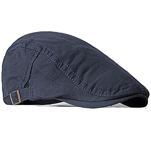 2 Pack Flat Cotton Newsboy Cap for Men