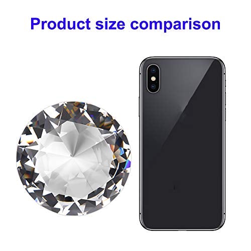 Large Crystal Diamond Paperweight w/ Stand Jewels Decoration 3.5 inch