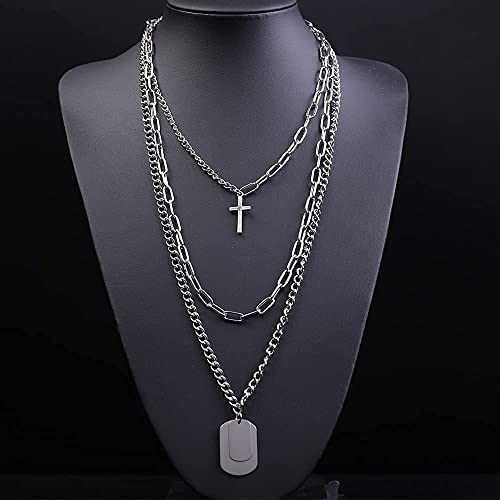 Dainty Unique Punk Layering Silver Chain Choker Necklace