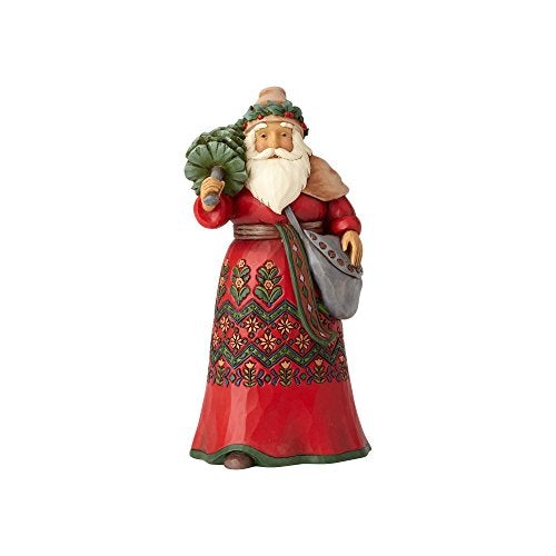 Heartwood Creek Santa's Around The World Austrian Stone Resin, 7" Figurine