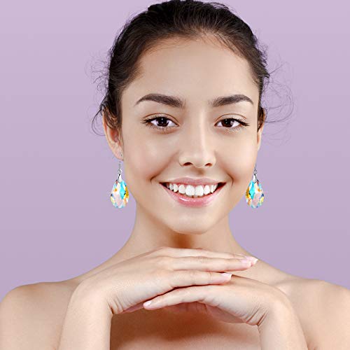 12 Pairs Crystal Dangle Earrings Set for Women