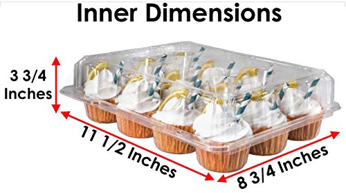 12 Cavity Cupcake Container To Carry Cupcakes (Pack of 12)