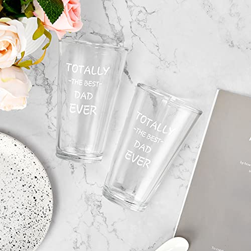 Funny Christmas Gift for Dad Beer Glass