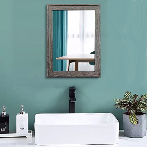 2PCS Farmhouse Frame Accent Wall Mirror (11"X15")