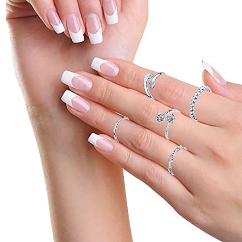 12PCS Adjustable Knuckle Rings for Women