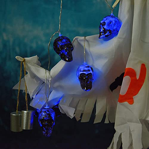 Halloween Skull  String Lights, Battery Operated 8 Mode