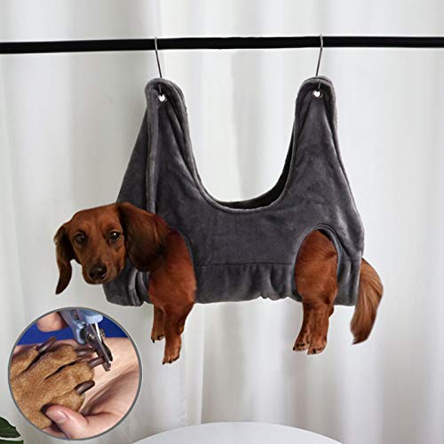 Puppy Dog/Cat Grooming Hammock Helper, Pet Bathing Microfiber Grooming Hammock