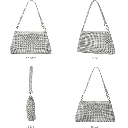 Rhinestone Clutch Purses for Women Bling Evening Bag