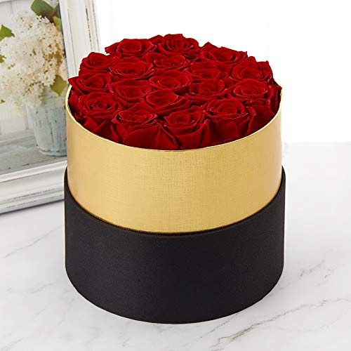 Handmade Preserved Real Roses in a Box That Last a Year Gift for Valentines Day