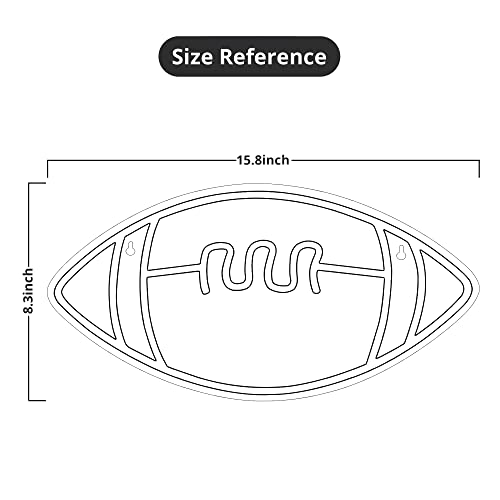 Football Neon Sign - Neon Light for Wall Decor