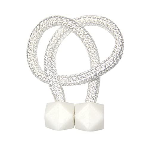 Magnetic Curtain Tiebacks- 2 pcs Beige European Style