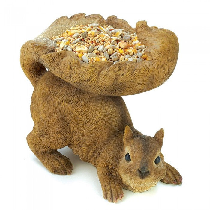 WOODLAND SQUIRREL BIRD FEEDER