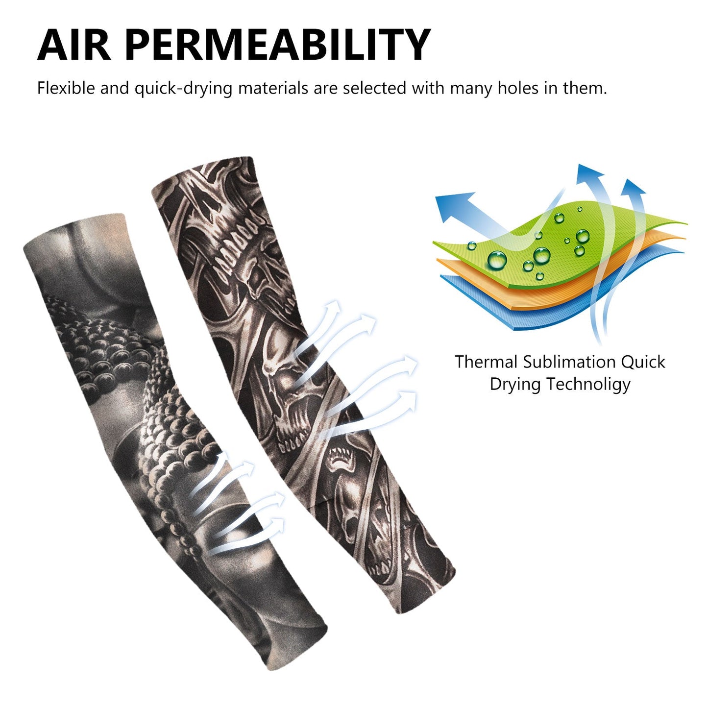 10/5Pcs Cooling Arm Sleeves Cover