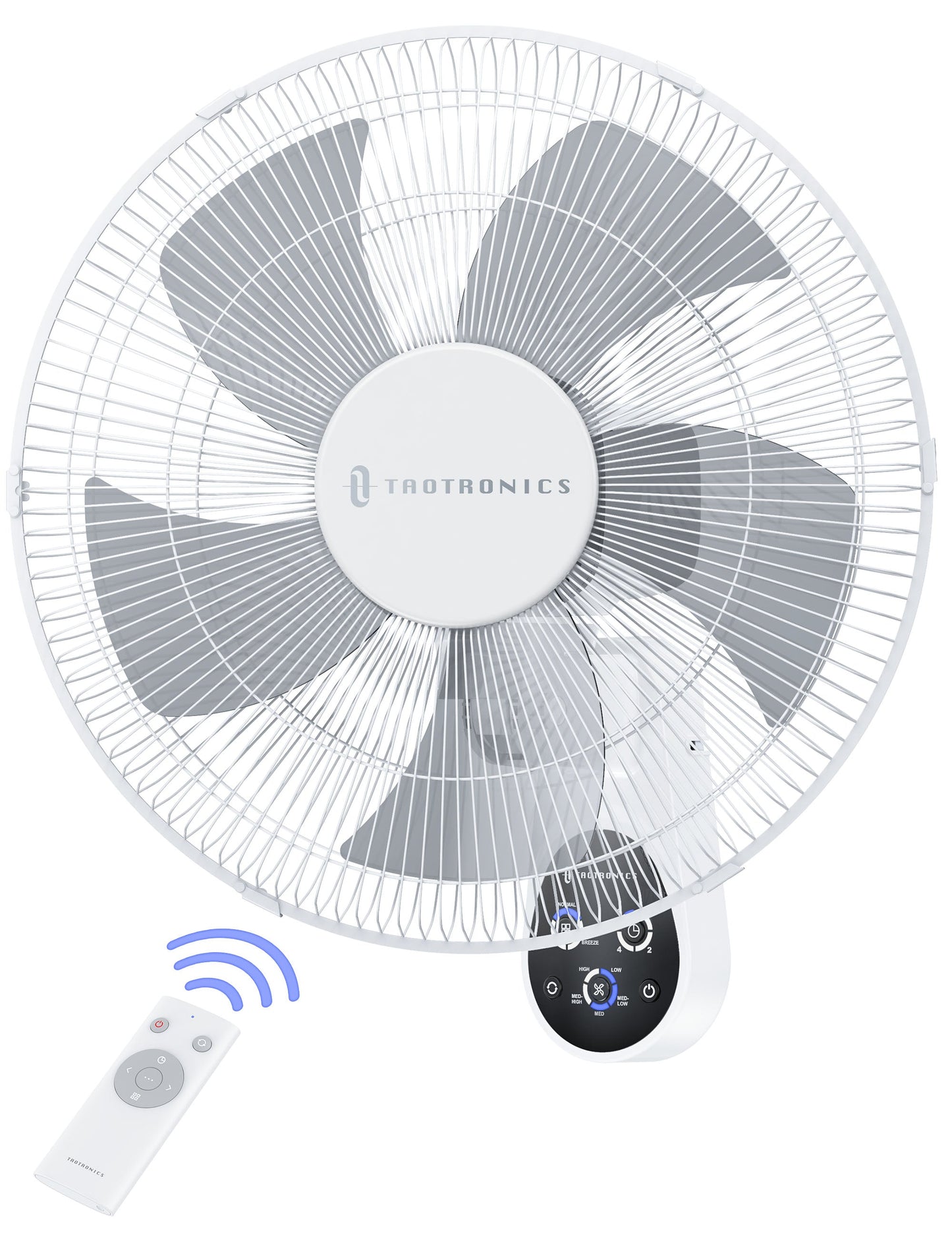 16 Inch Wall-Mount Fan w/ Remote, 3 Wind Modes