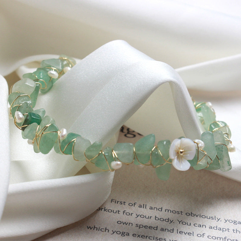 Green Aventurine Jade Crystal Bracelet for Women