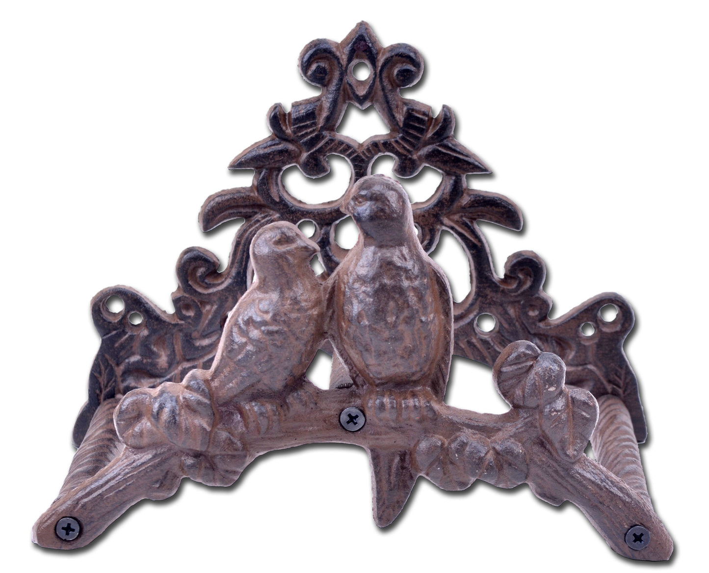 Cast Iron Garden Hose Holder - Love Birds - 8.75" Wide