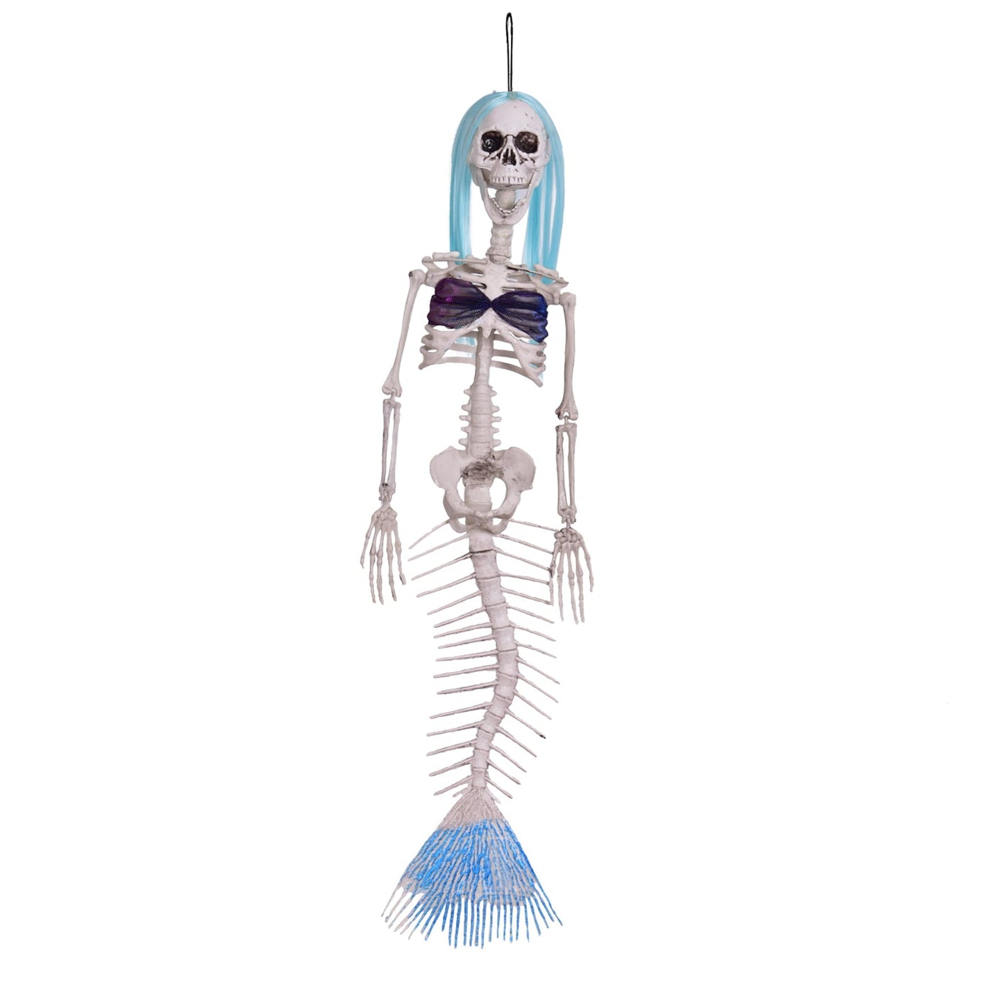 29.5" Halloween Fake Mermaid Skeleton Decoration