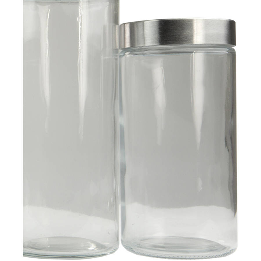 Glass Canister Set, 4 Pieces