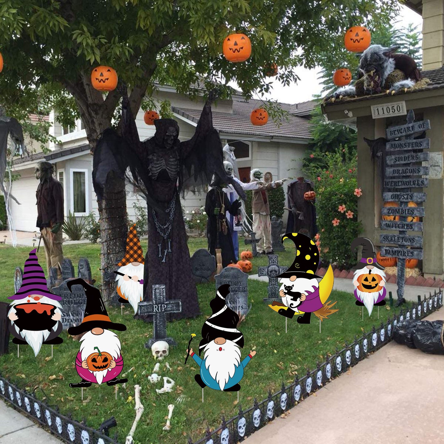 Halloween Yard Signs Decoration (6 Count)