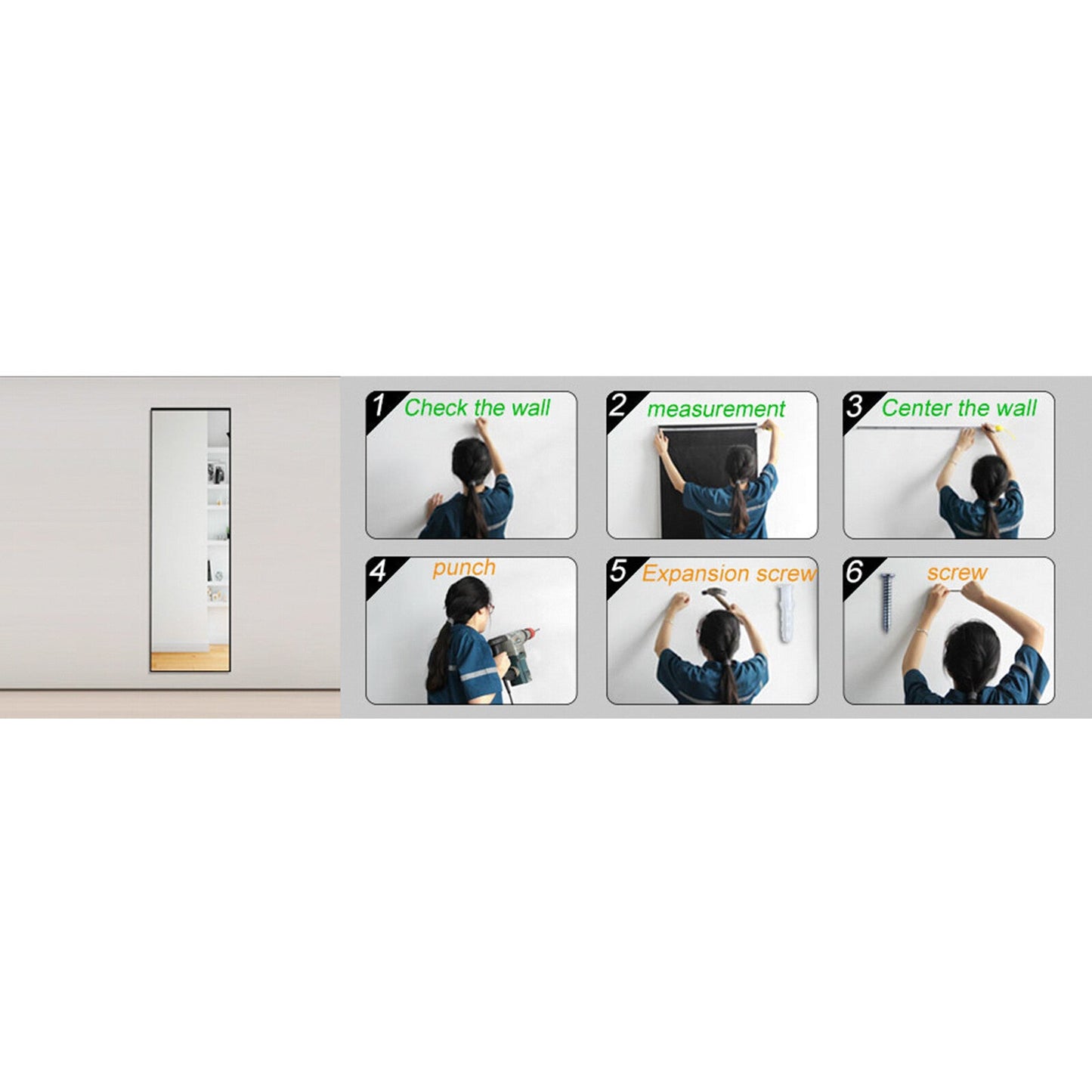 Rectangle Floor Full Length Mirror