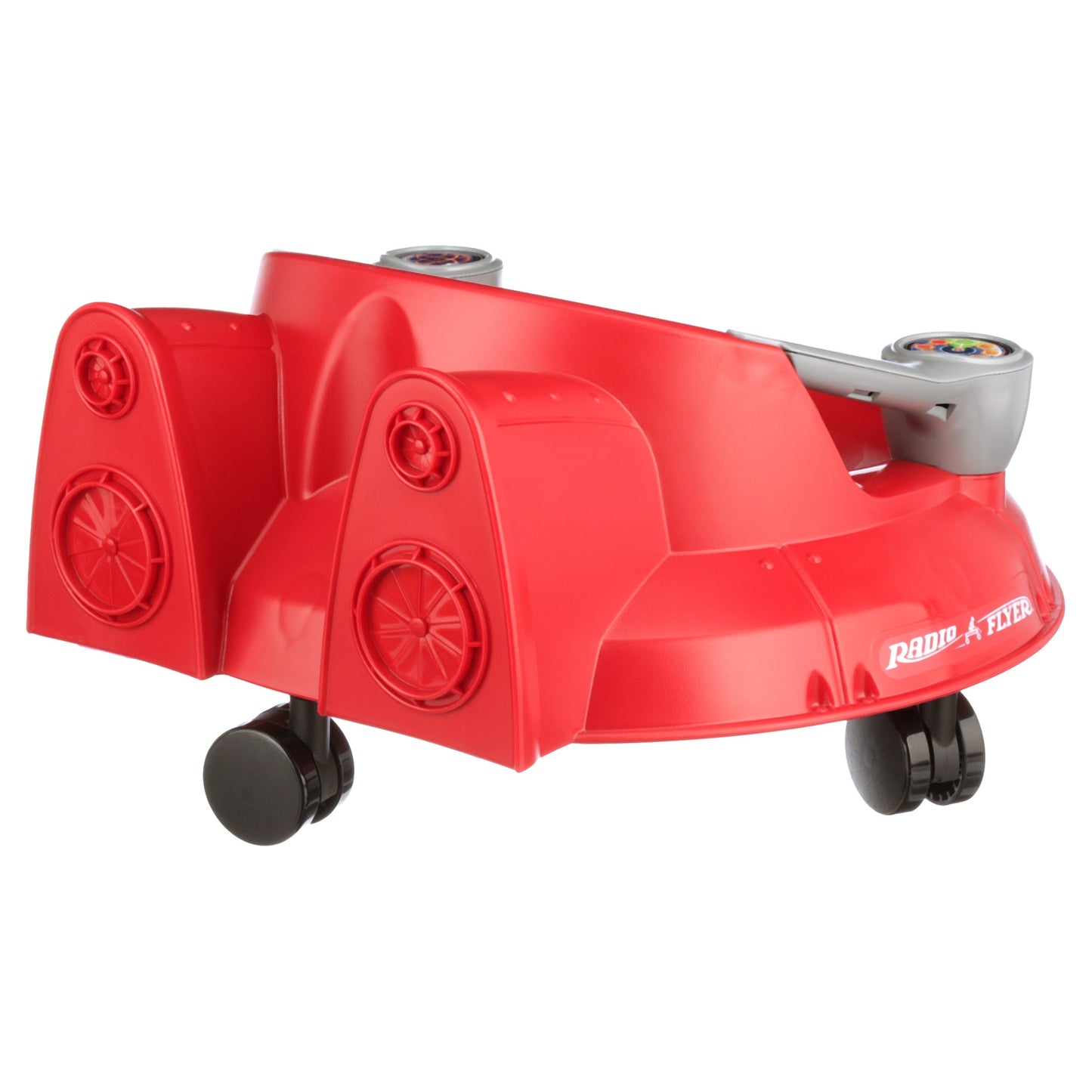 Spin 'N' Saucer, Caster Ride-on for Kids, Red