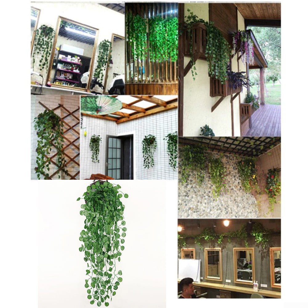 2x Artificial Hanging Plants
