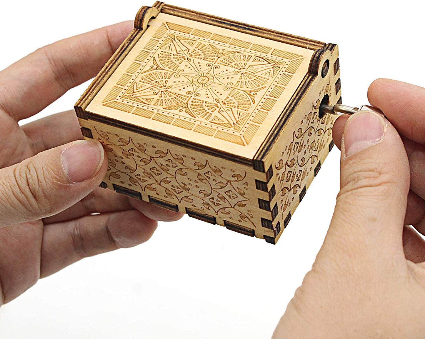Can't Help Falling in Love Wood Music Box, Antique Best Gift for Valentines Day (WOOD)