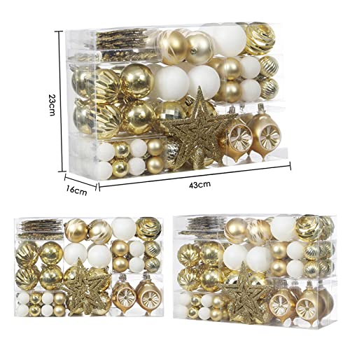 103-Pack Assorted  Christmas Ball Ornaments