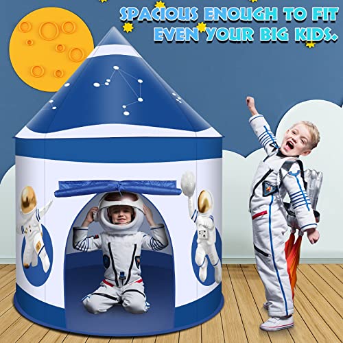 Rocket Ship Pop Up Playhouse Tent Space Toys Included Space Projector