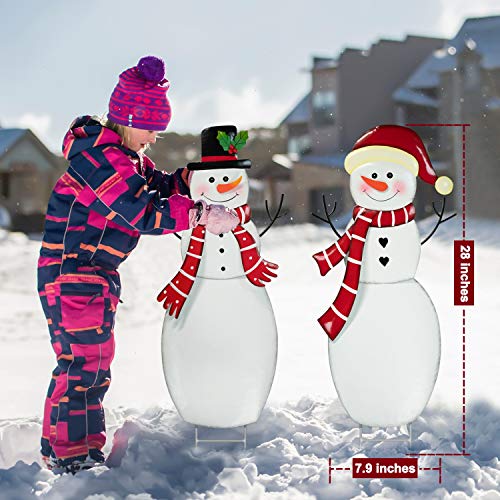 Christmas Snowman Yard Stakes Decoration