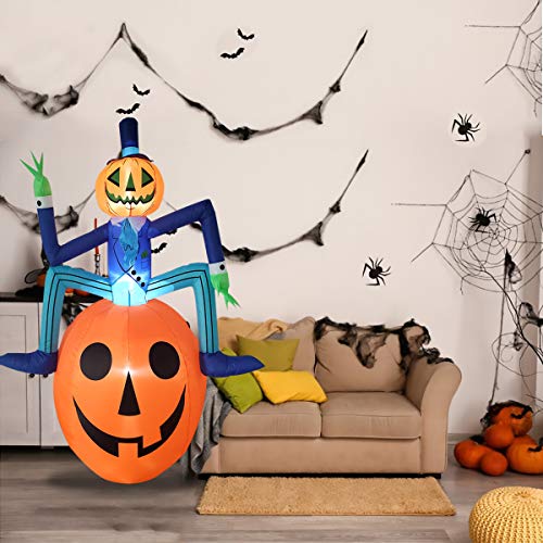 Inflatable 6Feet Mr. Pumpkin Halloween Decoration