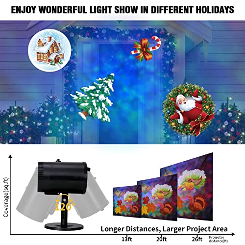 2-in-1 Halloween Christmas Projector Lights