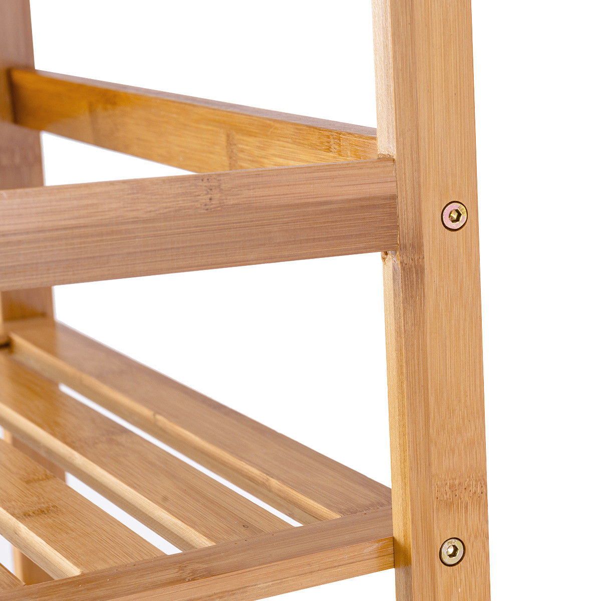 4-Shelf Bamboo Freestanding