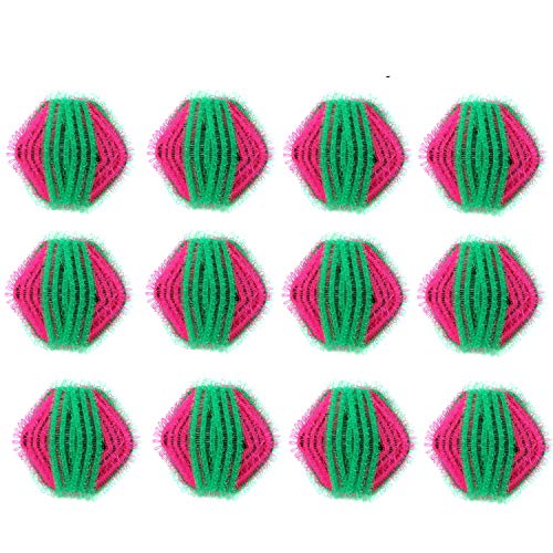 12 Packs Pet Hair Remover for Laundry - Non-Toxic Reusable Dryer Ball