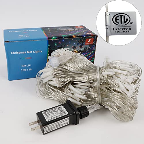 Connectable Christmas/Halloween Net Lights, 12FT x 5FT 360 LED