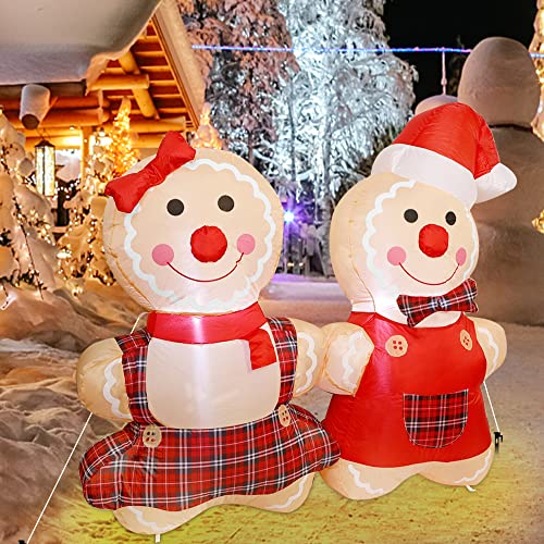 5.5FT Blowup Christmas Inflatable Decorations w/ LEDs